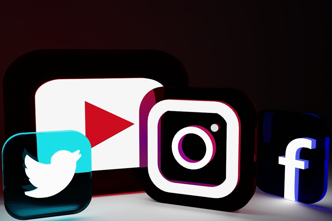 cta-bg social media logo render in CYCLES